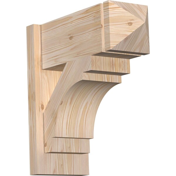 Ekena Millwork Merced Smooth Arts and Crafts Outlooker, Douglas Fir, 7 1/2"W x 18"D x 18"H OUT08X18X18MRC03SDF - main
